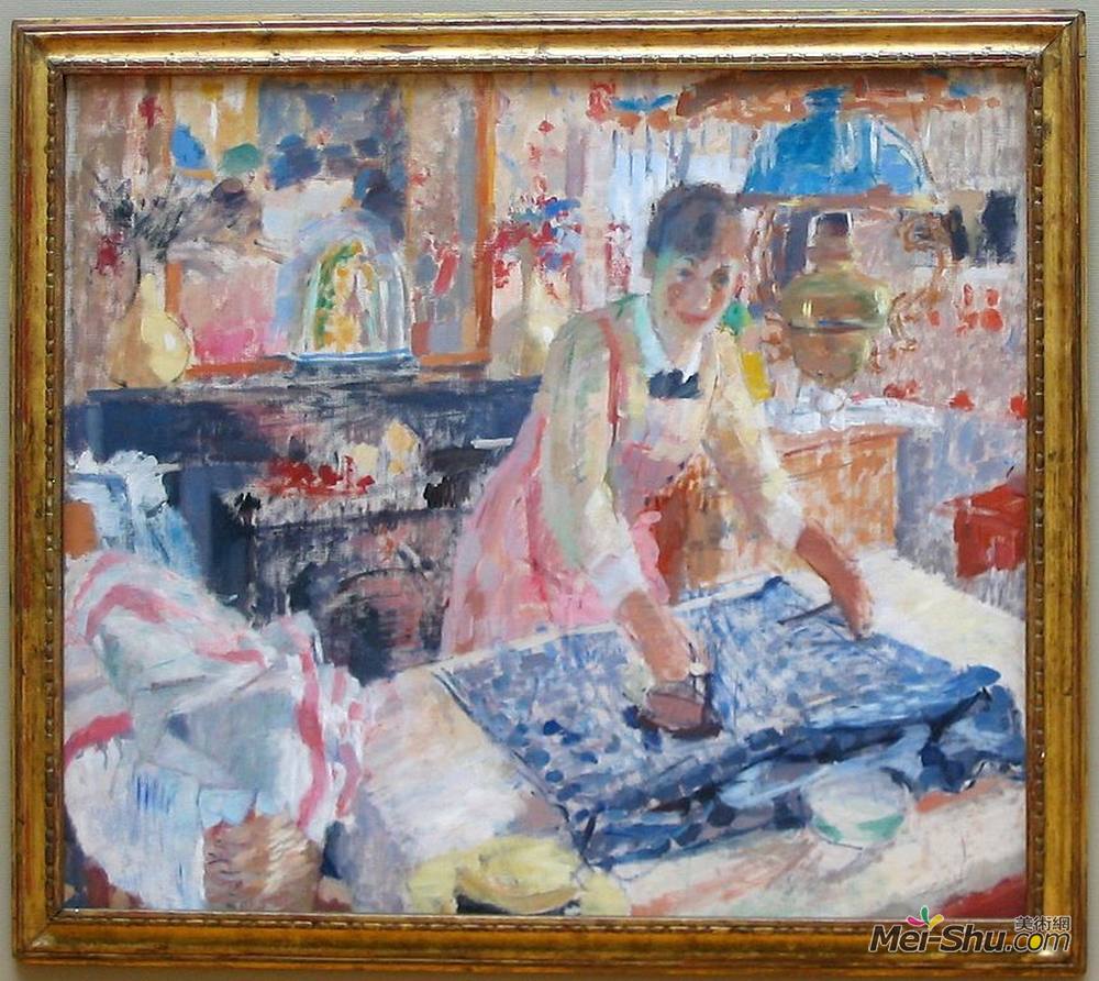 里克沃特斯(Rik Wouters)高清作品《熨衣服的女人》