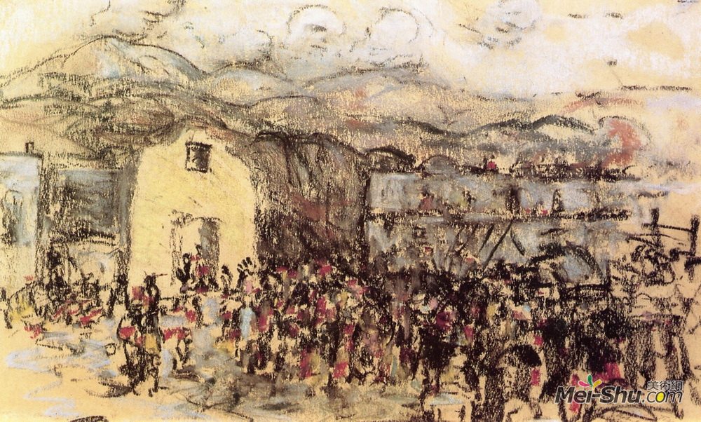 罗伯特·亨利(Robert Henri)高清作品《特鲁克普韦布洛》