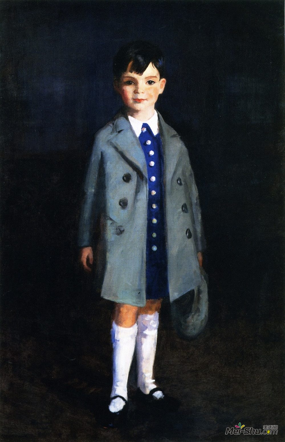 罗伯特·亨利(Robert Henri)高清作品《Portrait of Jack Cuddihy》