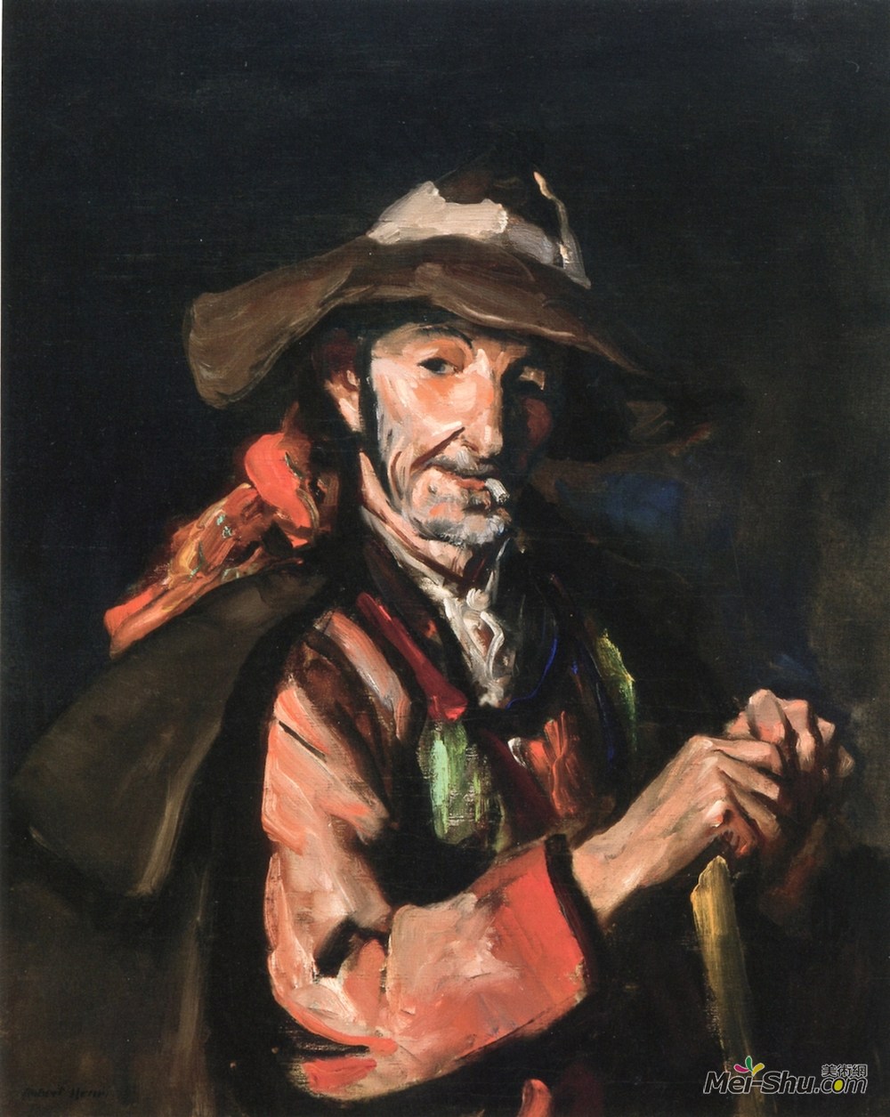 罗伯特·亨利(Robert Henri)高清作品《老西班牙人》