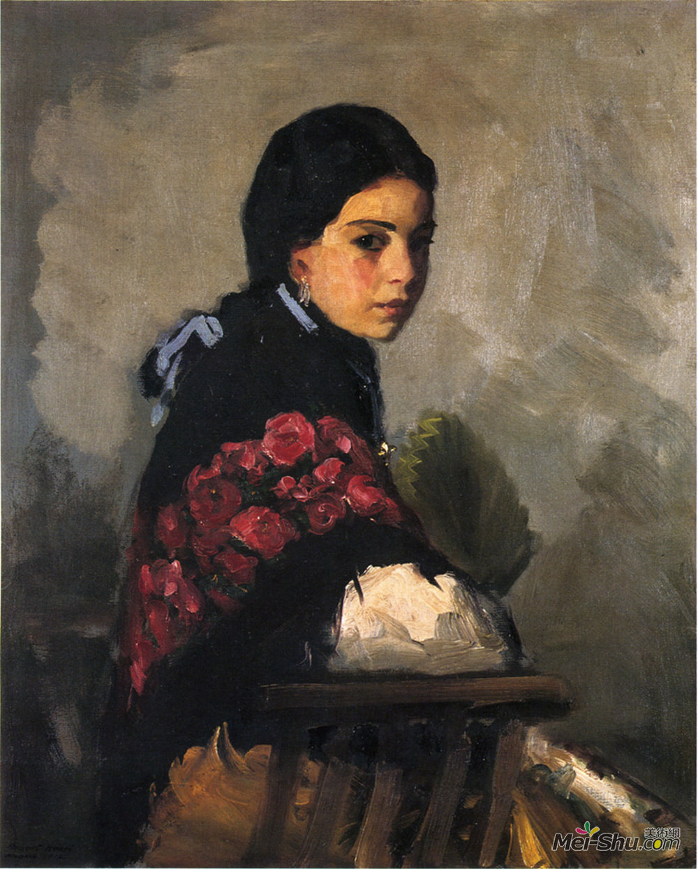 罗伯特·亨利(Robert Henri)高清作品《西班牙女孩》