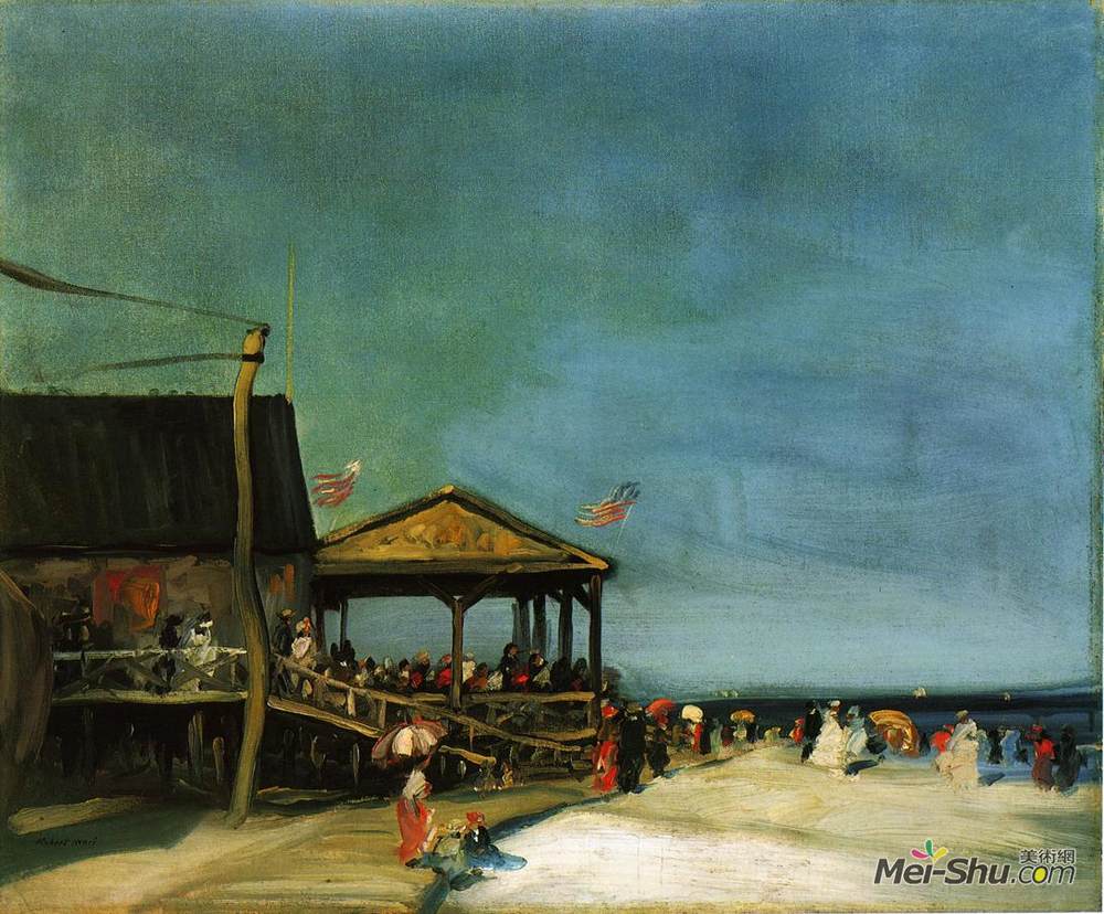 罗伯特·亨利(Robert Henri)高清作品《在遥远的地方》