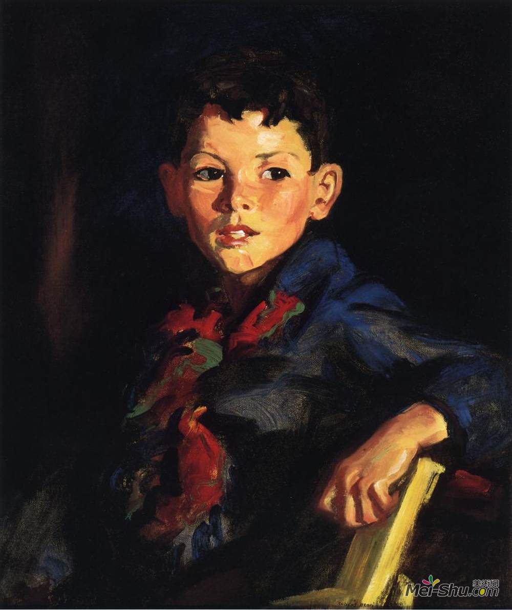 罗伯特·亨利(Robert Henri)高清作品《Irish Boy (Thomas Cafferty)》