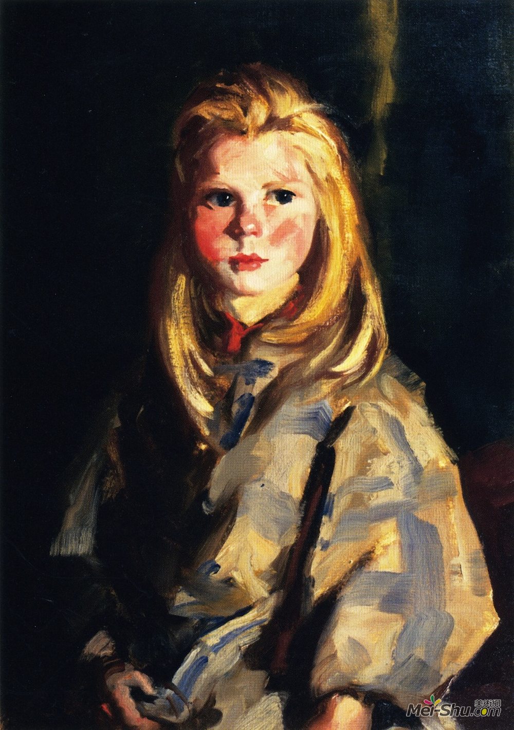 罗伯特·亨利(Robert Henri)高清作品《Young Blond Girl, Corrymore Lass (Bridget Lavelle)》