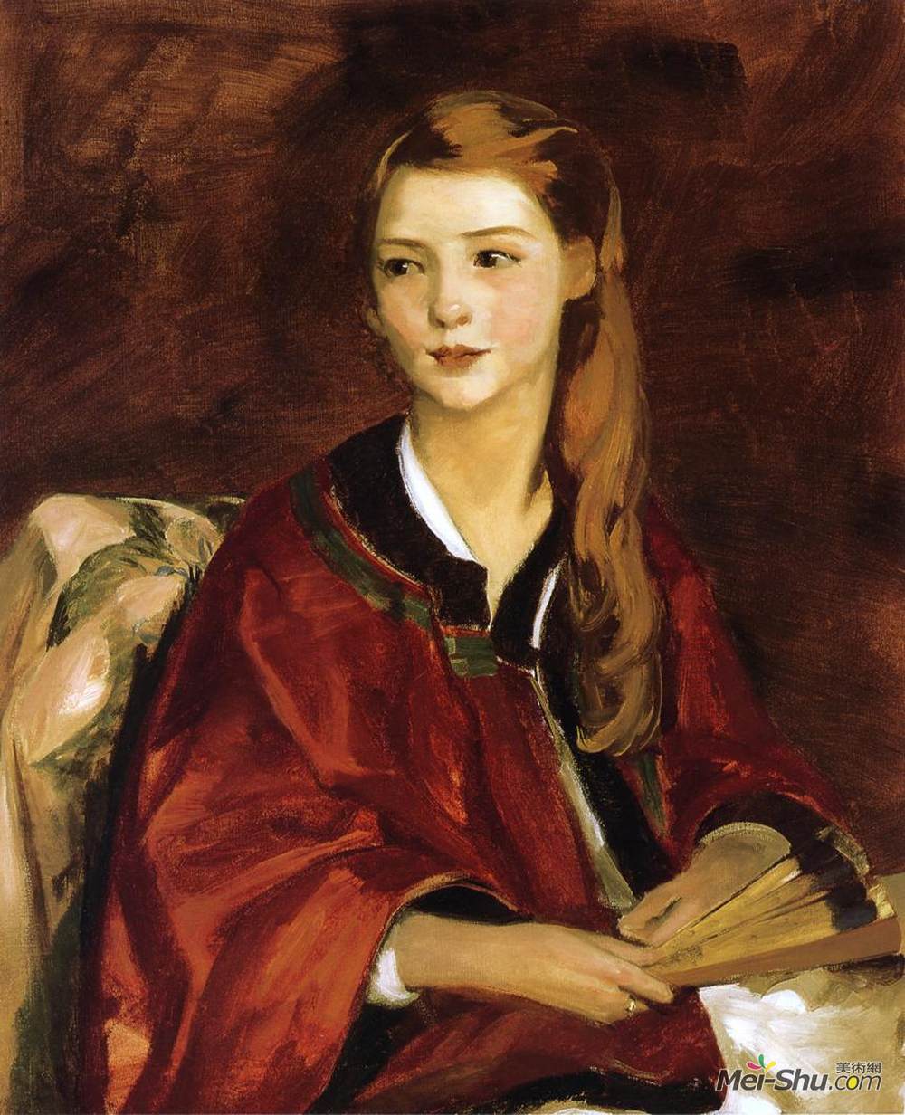 罗伯特·亨利(Robert Henri)高清作品《牧羊人惠特克》