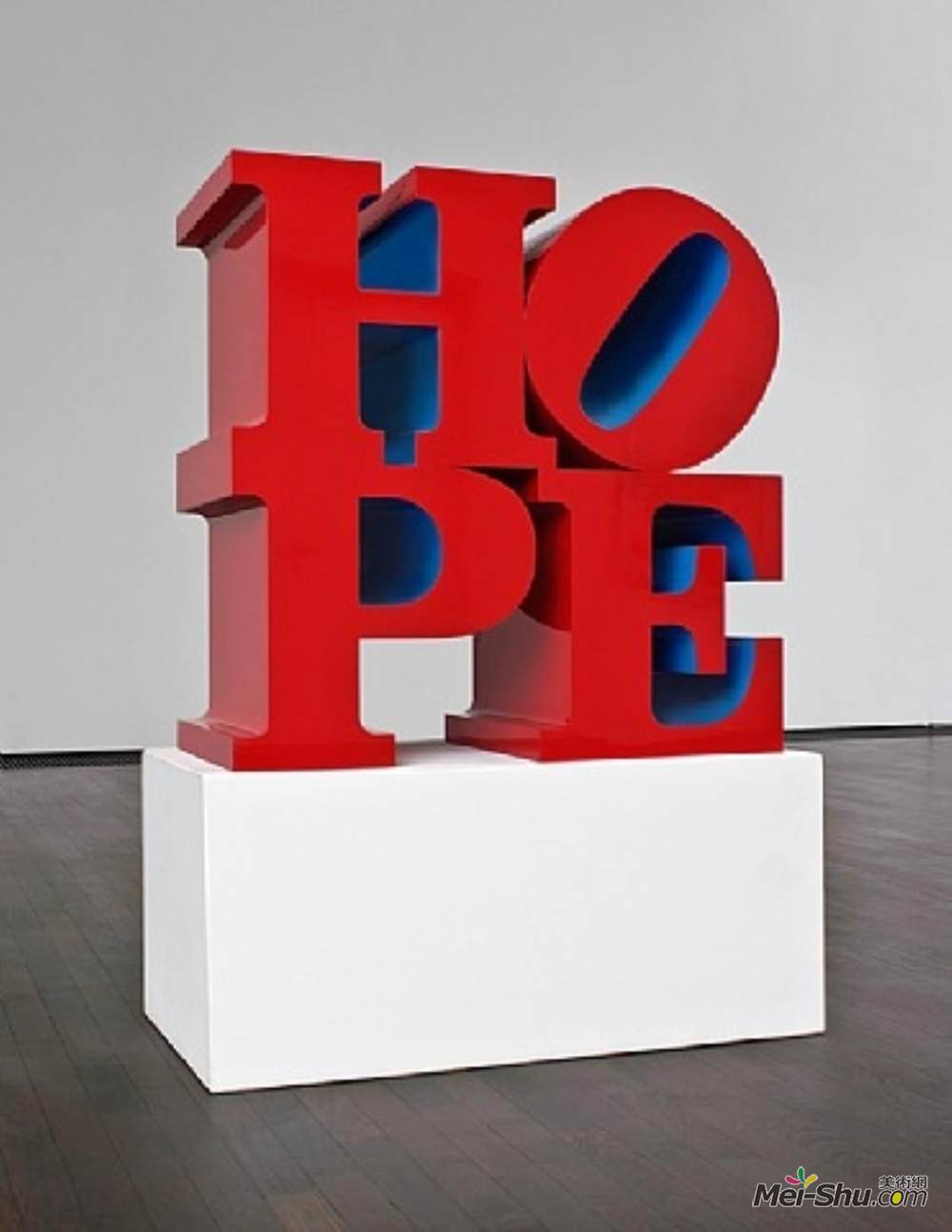 罗伯特·印第安纳(Robert Indiana)高清作品《希望红/蓝》