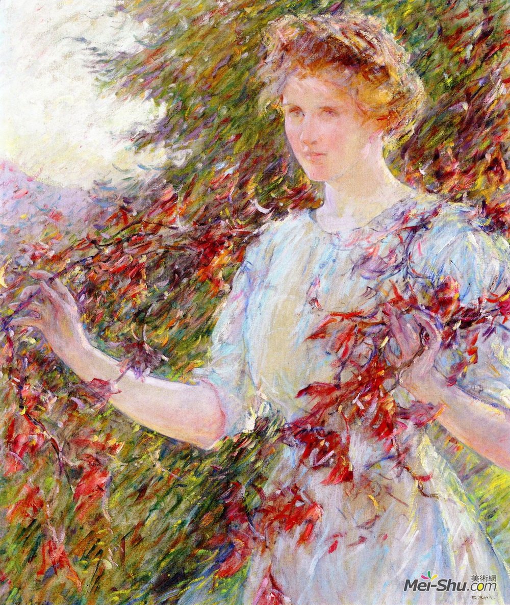 罗伯特·刘易斯·里德(Robert Lewis Reid)高清作品《秋天》