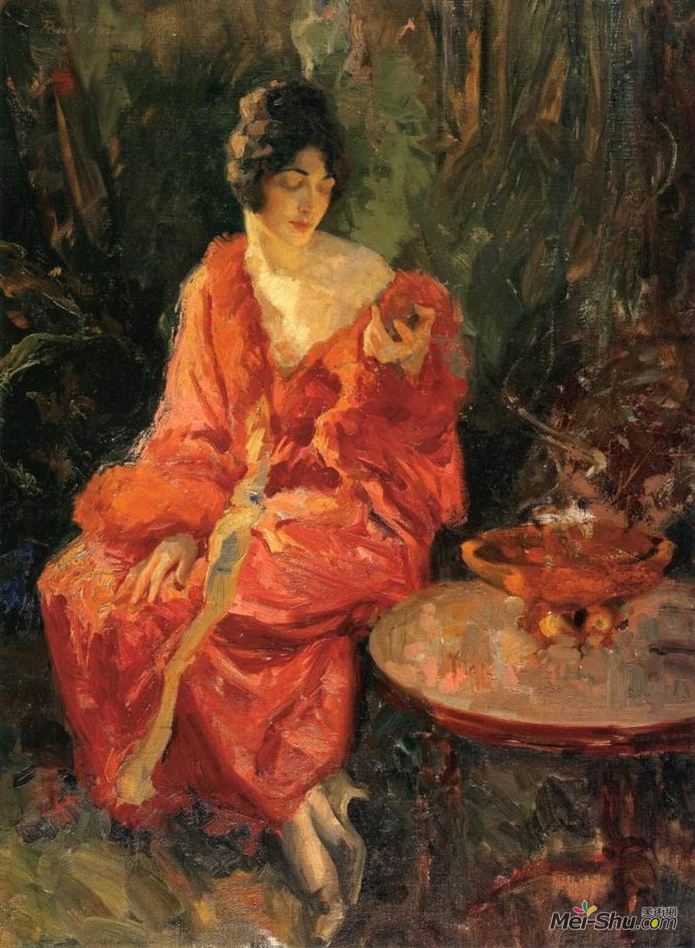 罗伯特·刘易斯·里德(Robert Lewis Reid)高清作品《晨思》