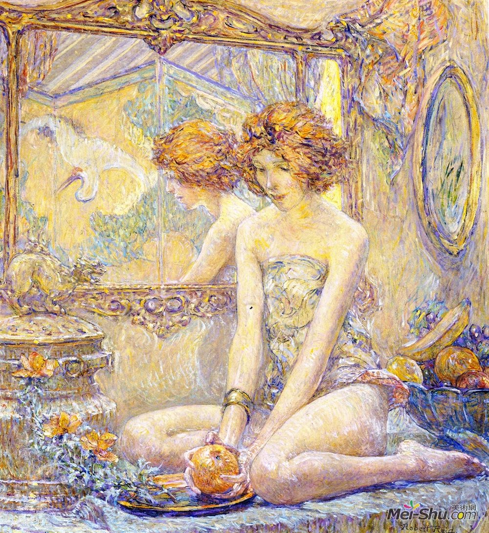 罗伯特·刘易斯·里德(Robert Lewis Reid)高清作品《反思》
