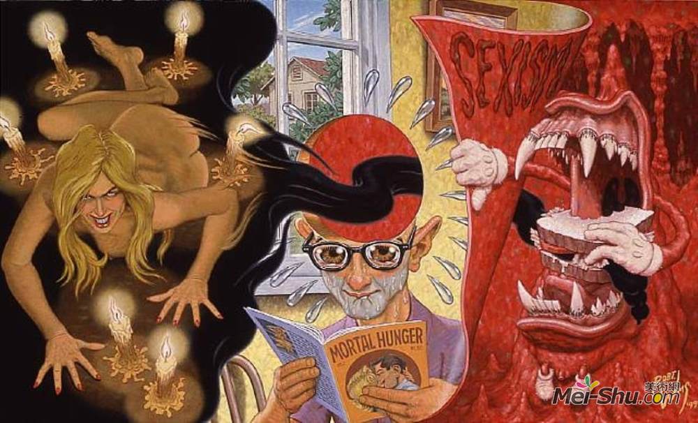 罗伯特·威廉斯(Robert Williams)高清作品《不敢姑息的胃口》