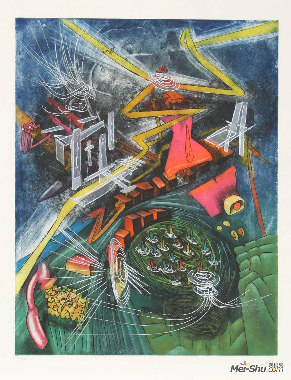 瓦贾达拉霍斯(Roberto Matta)高清作品《热中心》
