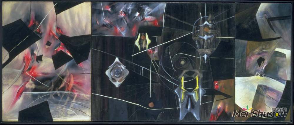瓦贾达拉霍斯(Roberto Matta)高清作品《黑色美德》