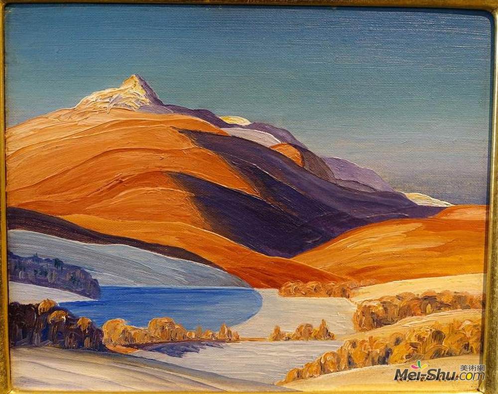 罗克韦尔·肯特(Rockwell Kent)高清作品《佛蒙特州研究》