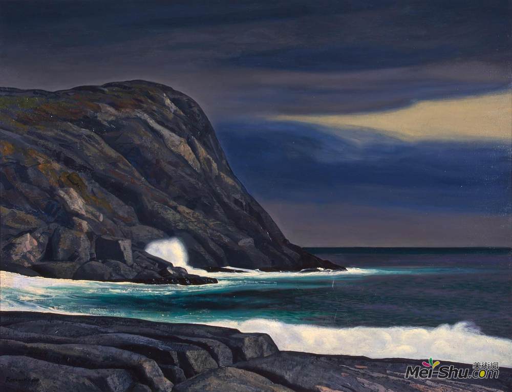 罗克韦尔·肯特(Rockwell Kent)高清作品《Brewing Storm, Monhegan》