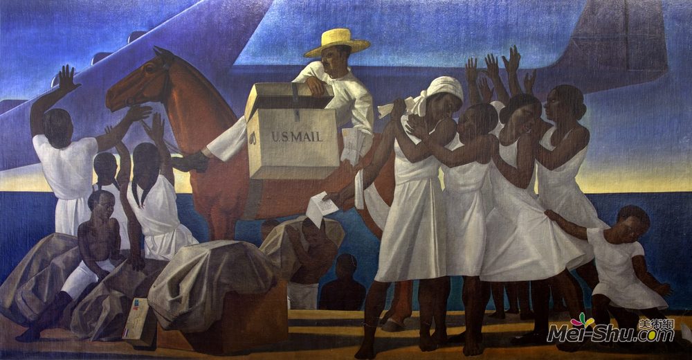 罗克韦尔·肯特(Rockwell Kent)高清作品《热带邮递服务》