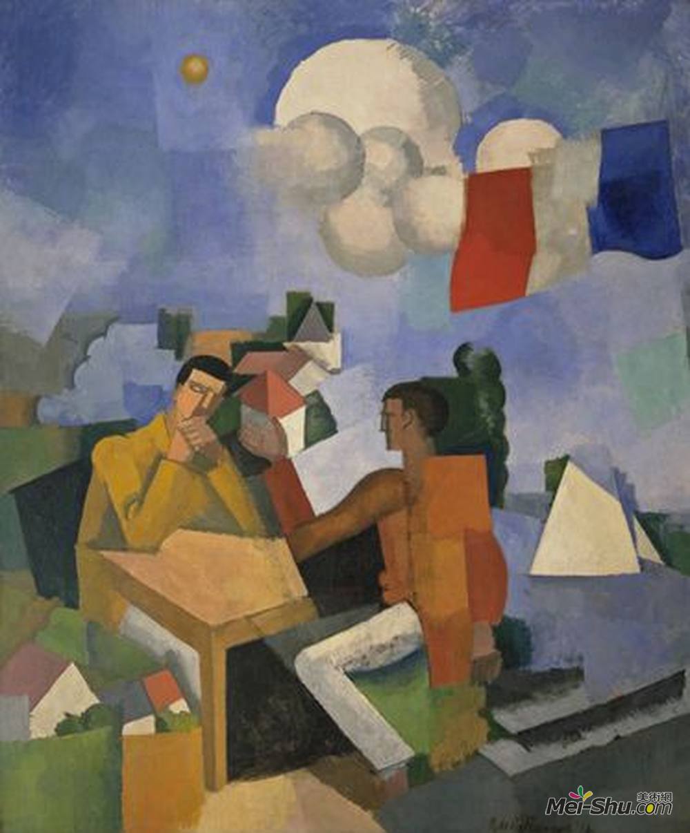 罗杰·德·拉·弗雷纳耶(Roger de La Fresnaye)高清作品《征服空气》
