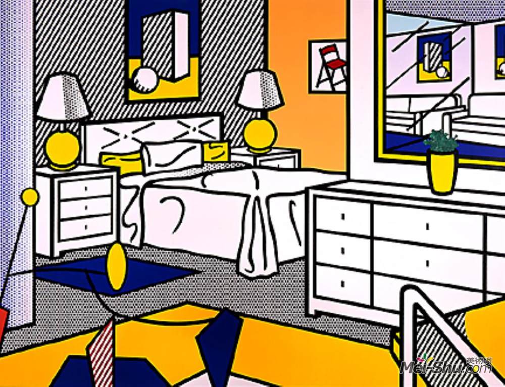 罗伊·李奇登斯坦(Roy Lichtenstein)高清作品《内部移动》