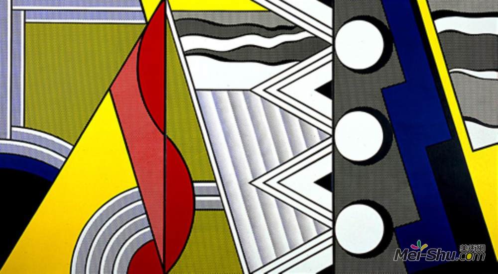 罗伊·李奇登斯坦(Roy Lichtenstein)高清作品《现代绘画与谱写》