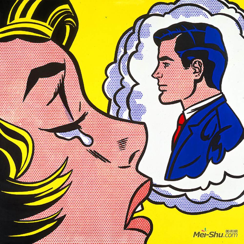 罗伊·李奇登斯坦(Roy Lichtenstein)高清作品《想到他》