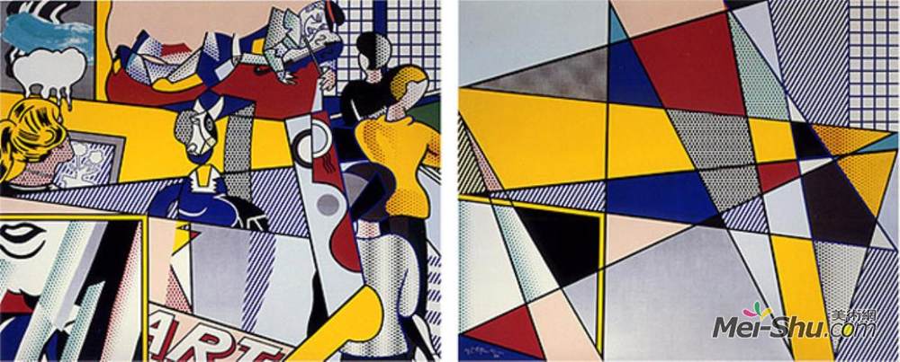 罗伊·李奇登斯坦(Roy Lichtenstein)高清作品《特拉维夫壁画》