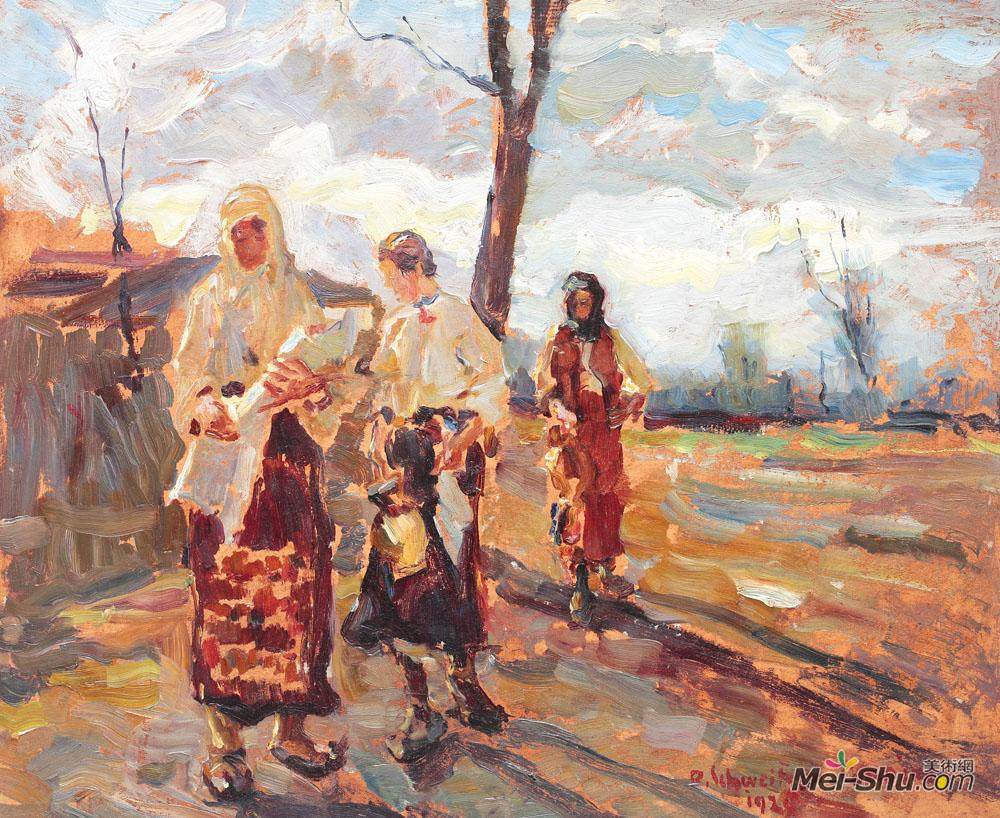 鲁道夫·史怀哲·卡帕纳(Rudolf Schweitzer-Cumpana)高清作品《乡村洗礼》