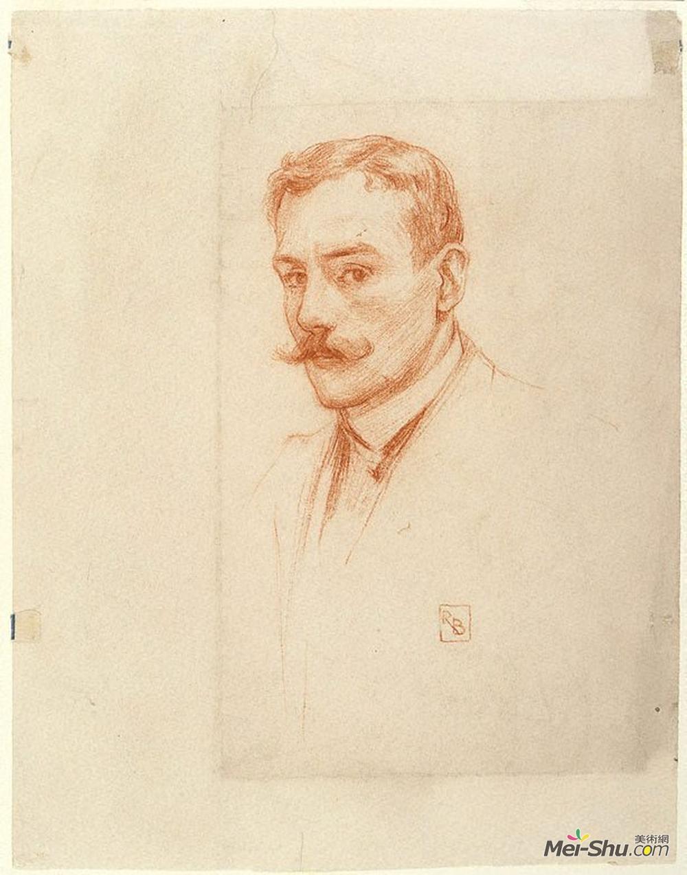 鲁珀特·巴尼(Rupert Bunny)高清作品《自画像》