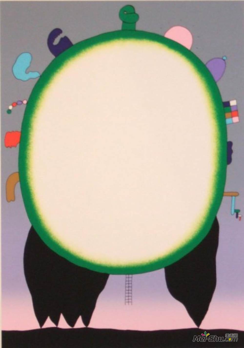 元永定正(Sadamasa Motonaga)高清作品《圆绿》