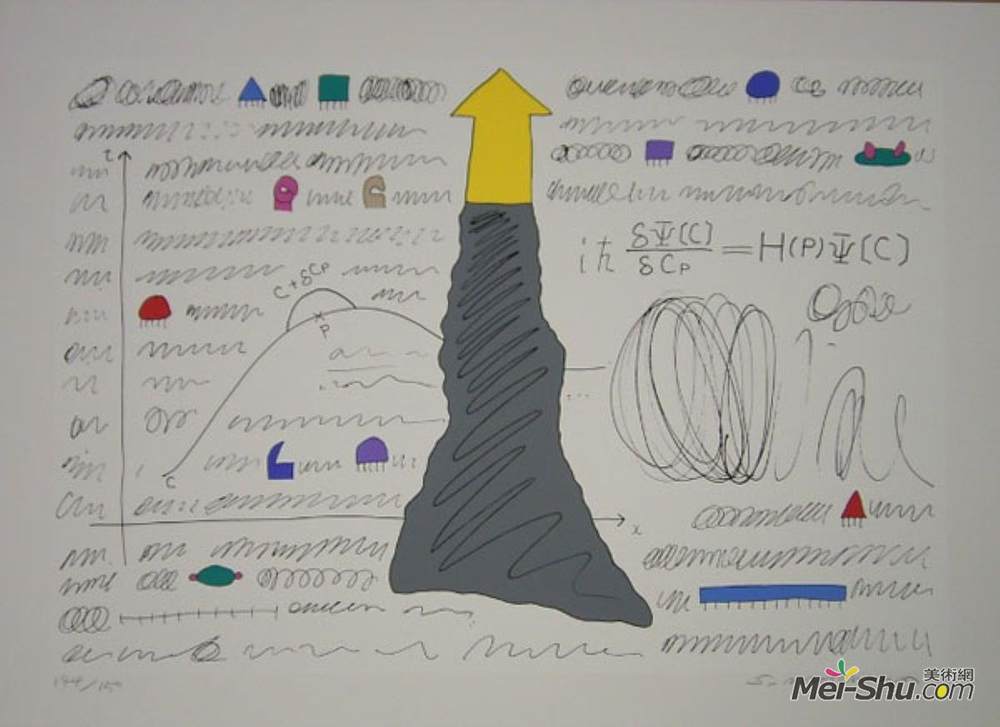 元永定正(Sadamasa Motonaga)高清作品《数学公式》