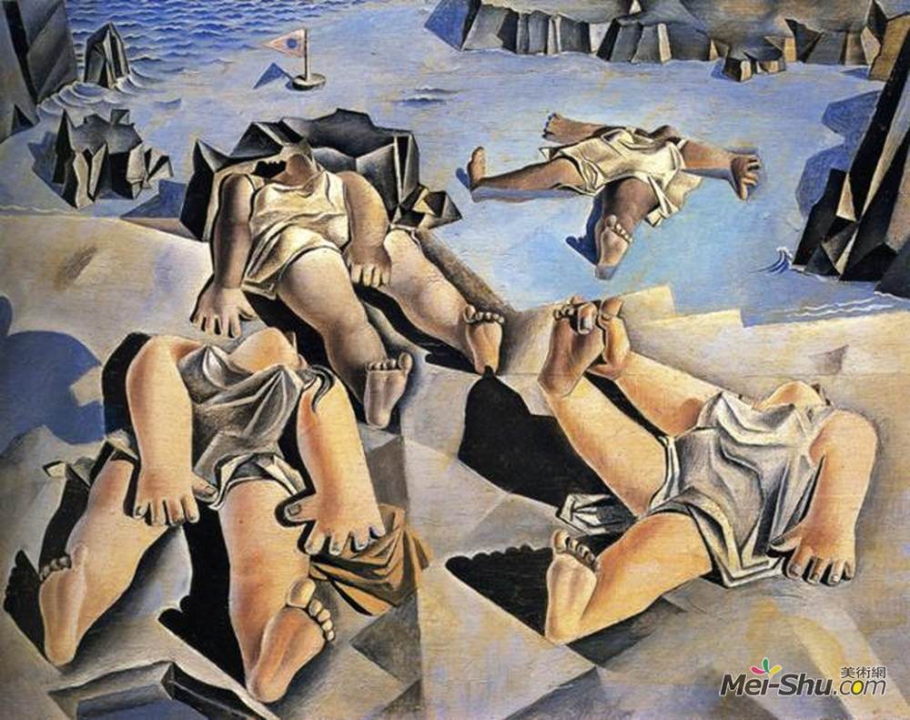 萨尔瓦多·达利(Salvador Dali)高清作品《躺在沙滩上的人物》