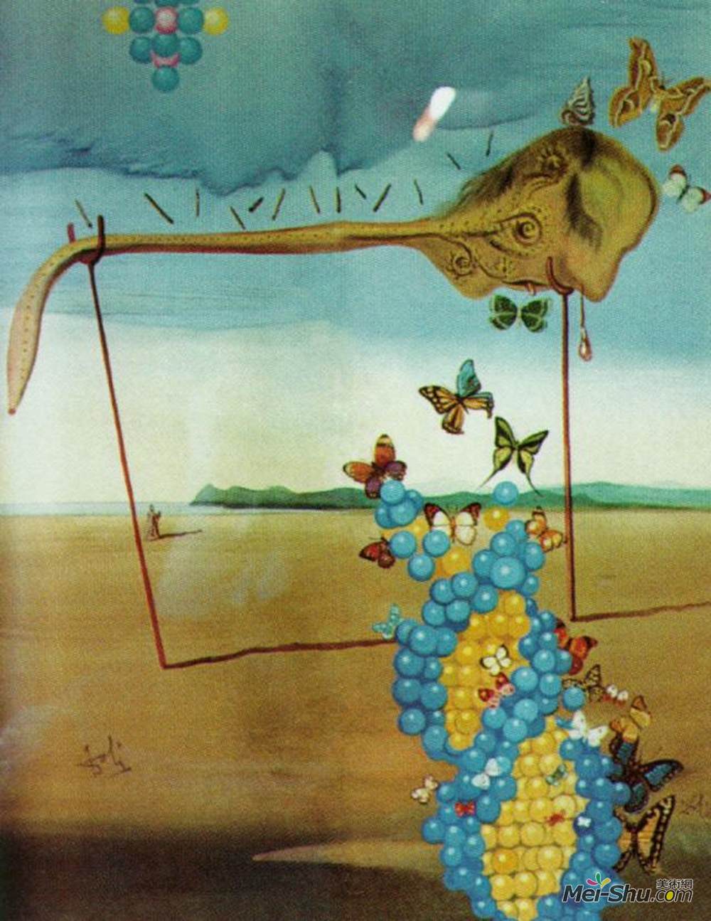 萨尔瓦多·达利(salvador dali)高清作品《蝴蝶景观(超现实主义者中的