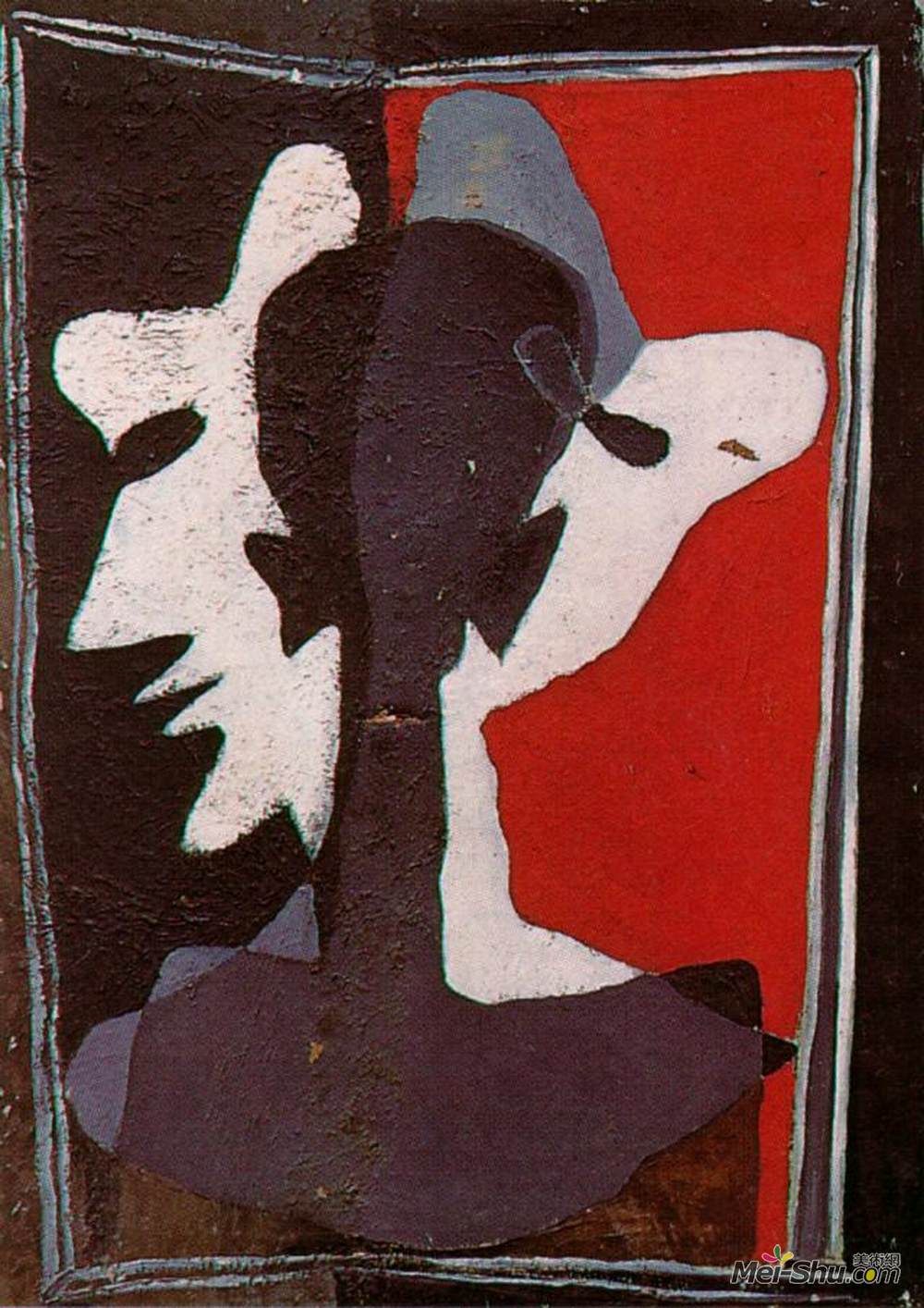 萨尔瓦多·达利(Salvador Dali)高清作品《自画像复制到三》