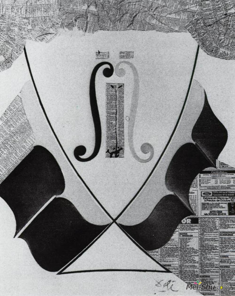 萨尔瓦多·达利(Salvador Dali)高清作品《无头的西班牙贵族头像，由卡塔铸造》