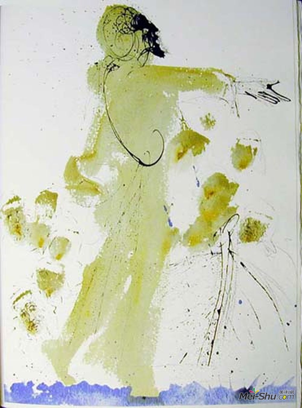 萨尔瓦多·达利(Salvador Dali)高清作品《伊斯乌斯超级马来亚流浪者（马修14:26）》