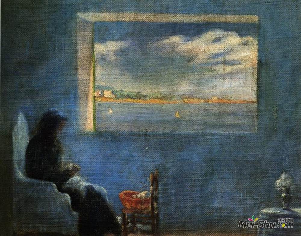 萨尔瓦多·达利(Salvador Dali)高清作品《祖母画像安娜缝纫机》
