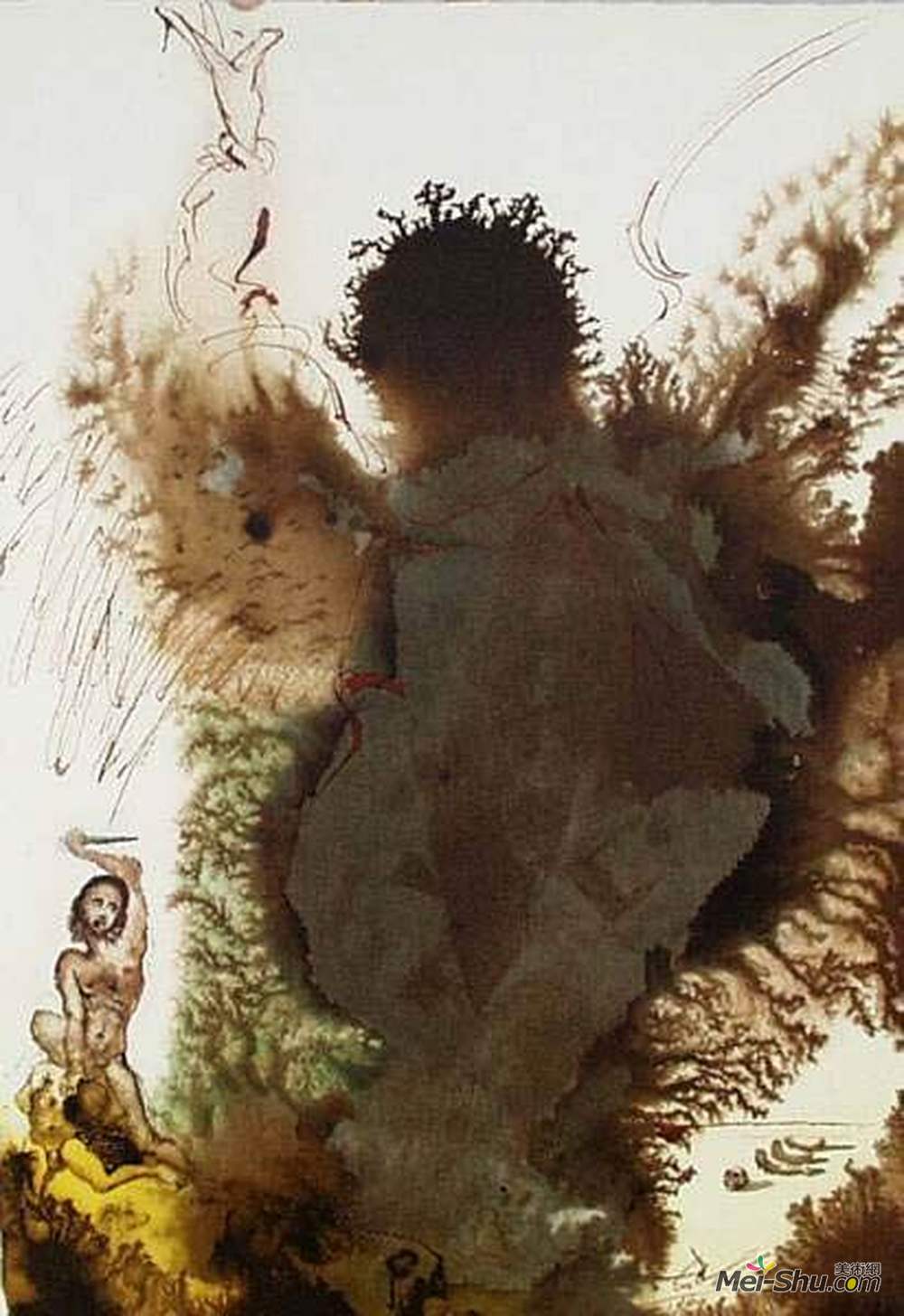 萨尔瓦多·达利(Salvador Dali)高清作品《亚伯拉罕，亚伯拉罕！（创世记22:2）》