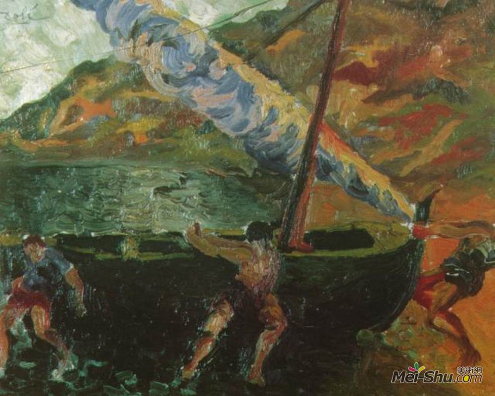 萨尔瓦多·达利(Salvador Dali)高清作品《卡达克斯的渔民》
