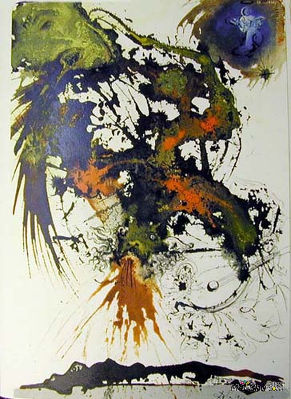 萨尔瓦多·达利(Salvador Dali)高清作品《卡洛尔前胡》