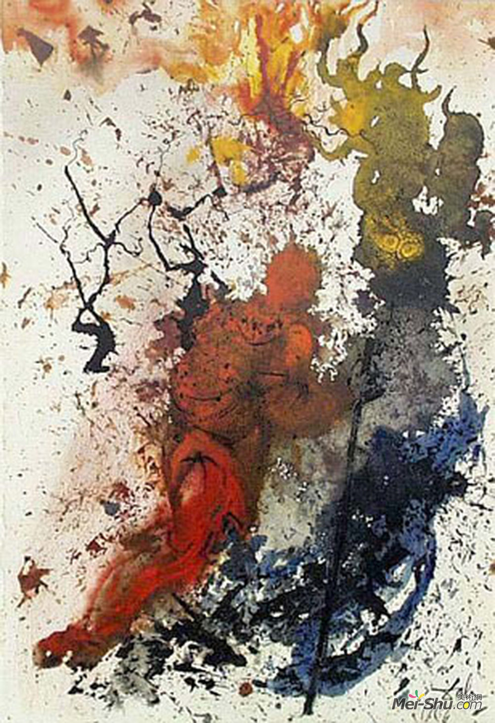 萨尔瓦多·达利(Salvador Dali)高清作品《未燃烧衬套（出3：2）》