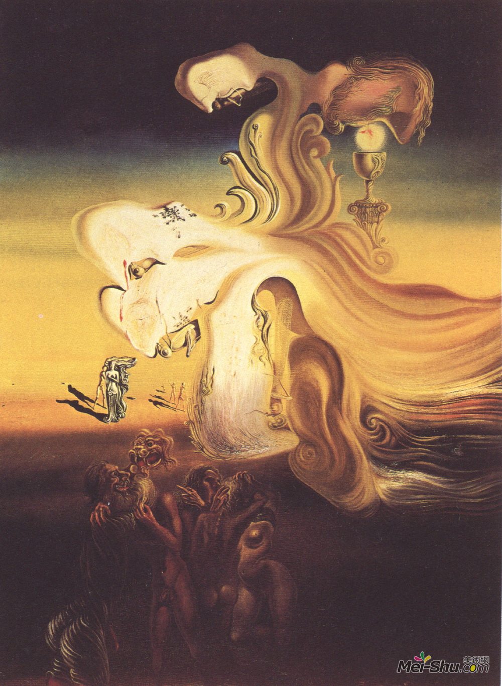 萨尔瓦多·达利(Salvador Dali)高清作品《对主人的亵渎》