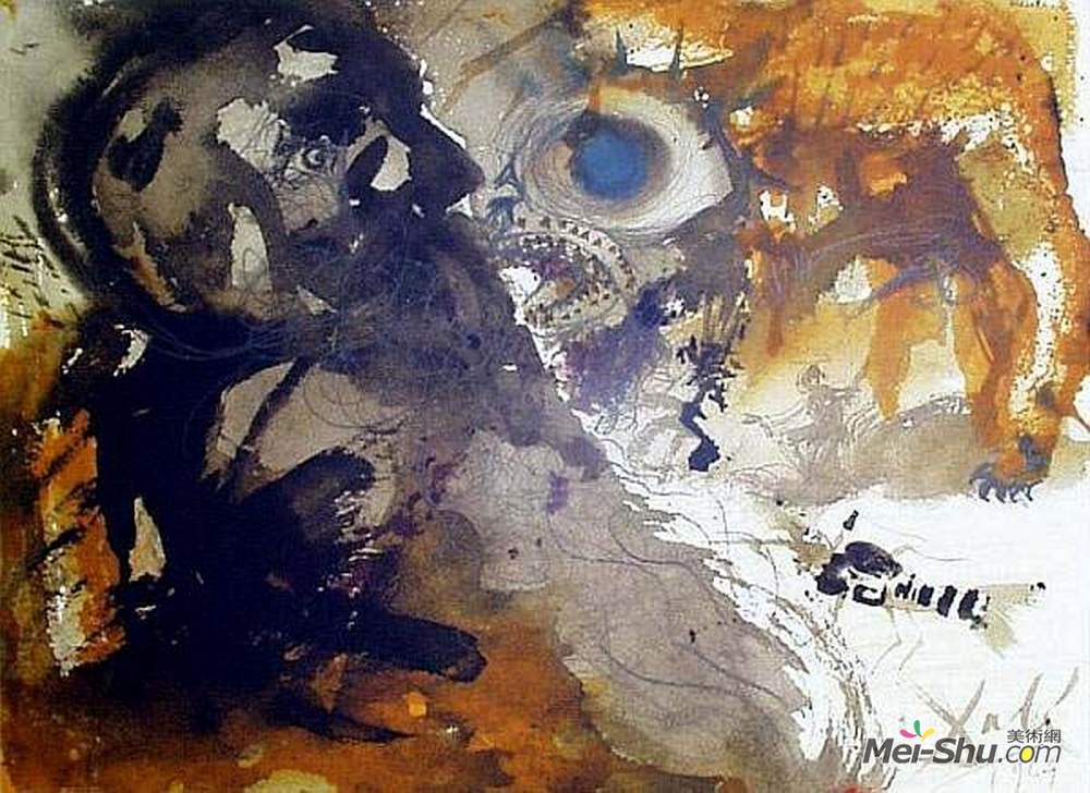 萨尔瓦多·达利(Salvador Dali)高清作品《利维坦（约伯40:21）》