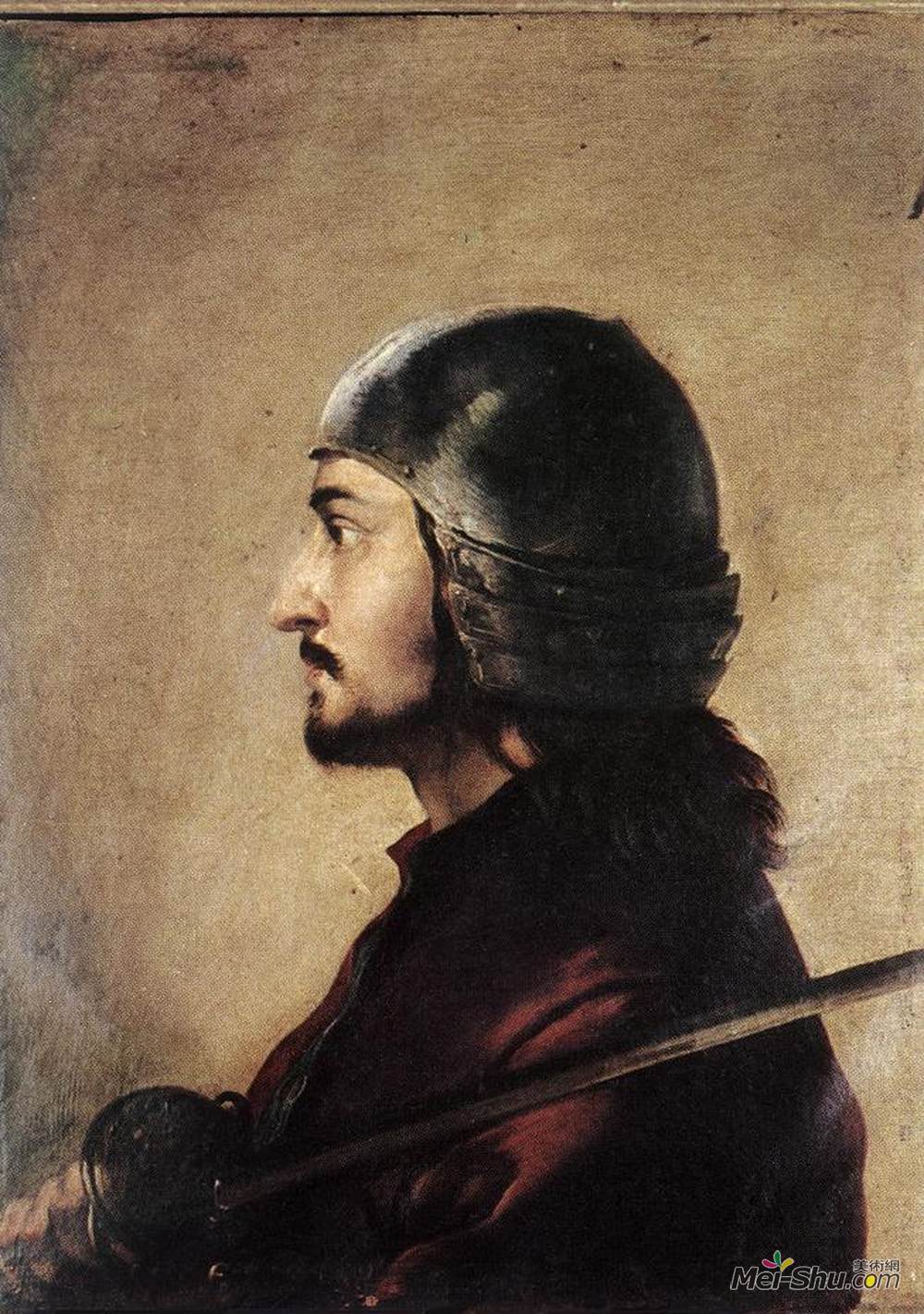 萨尔瓦托雷·罗莎(Salvator Rosa)高清作品《战士》