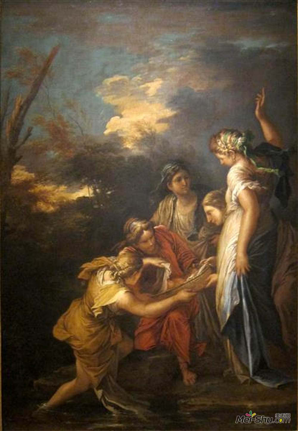 萨尔瓦托雷·罗莎(Salvator Rosa)高清作品《摩西的发现》