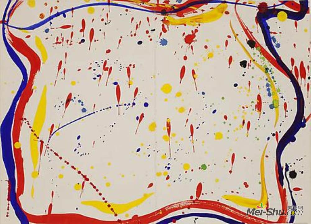 山姆·弗朗西斯(Sam Francis)高清作品《无题》