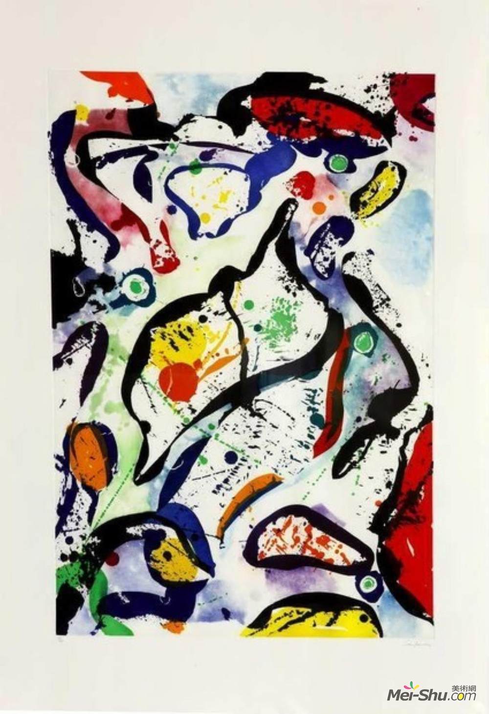 山姆·弗朗西斯(Sam Francis)高清作品《无题》