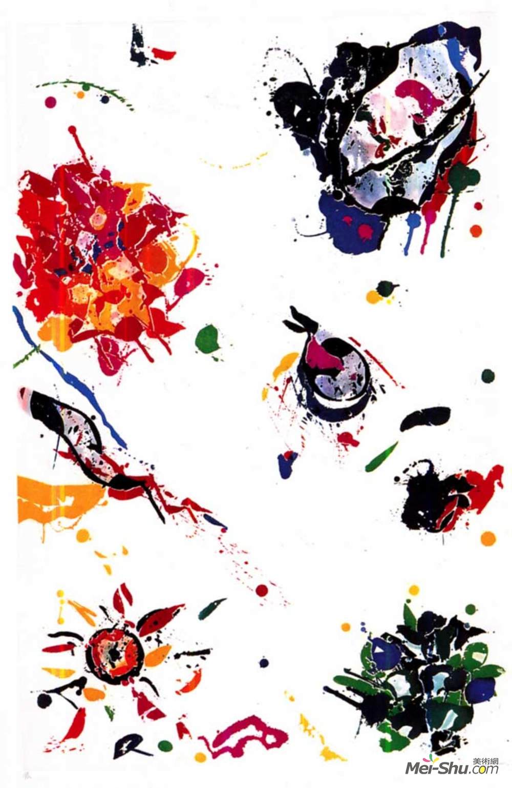 山姆·弗朗西斯(Sam Francis)高清作品《无题（SFE-046）》