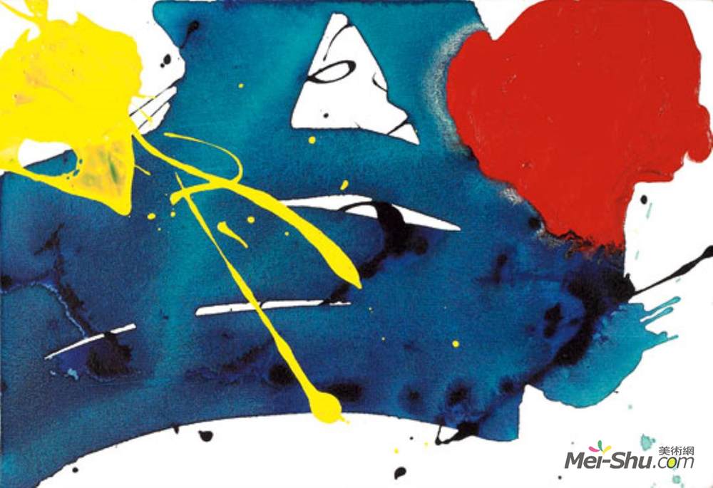 山姆·弗朗西斯(Sam Francis)高清作品《Untitled (SFP94-105, SFF.1697)》