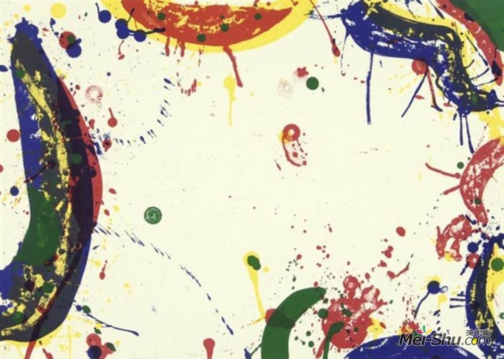 山姆·弗朗西斯(Sam Francis)高清作品《日出》