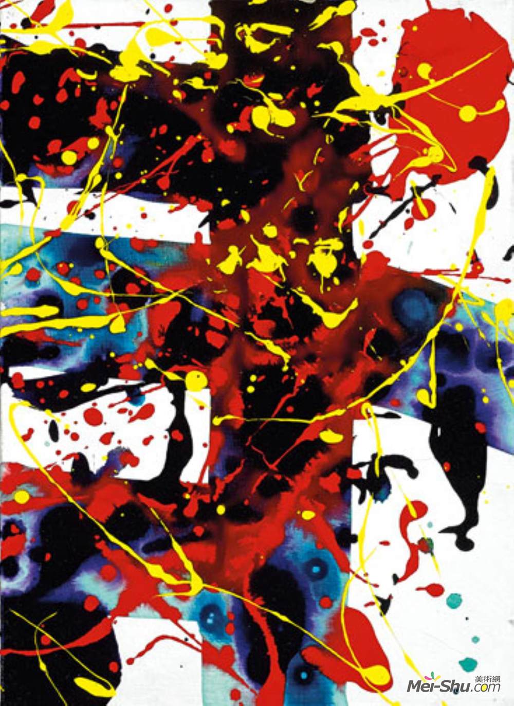 山姆·弗朗西斯(Sam Francis)高清作品《Untitled (SFP94-49, SFF.1723)》