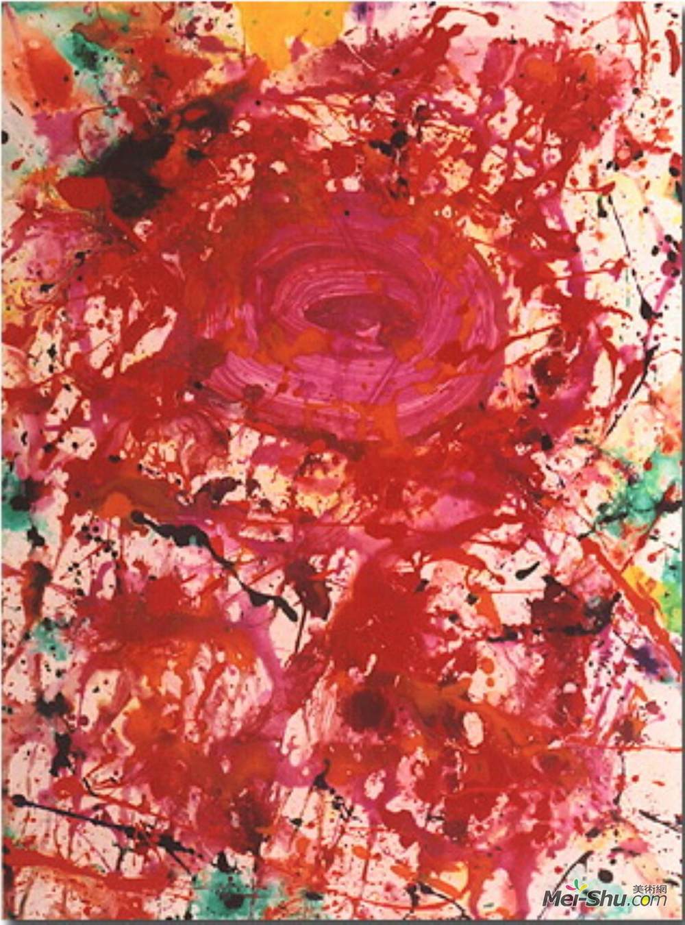 山姆·弗朗西斯(Sam Francis)高清作品《无题（SF90-362）》