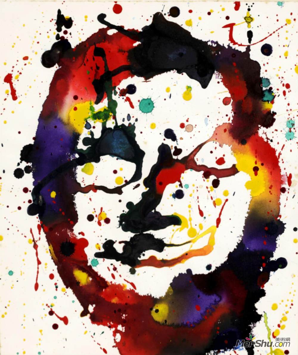 山姆·弗朗西斯(Sam Francis)高清作品《Untitled (Self Portrait) SF77-009》